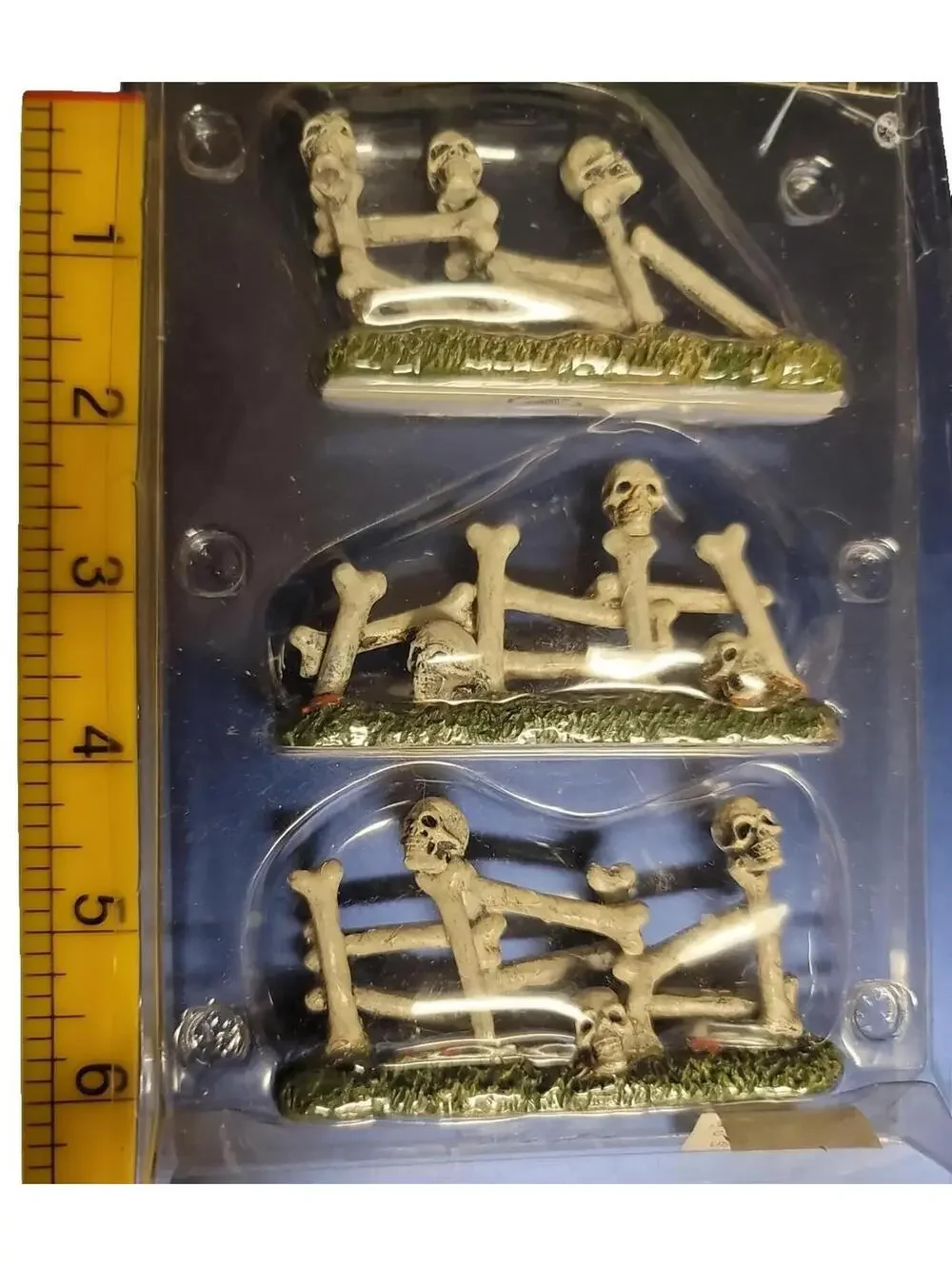 Lemax #54334 Spooky Town Bone Mini Fence Set of 3 (1 PK) Halloween Decor